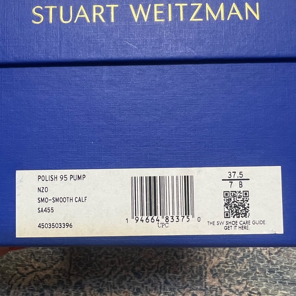 Stuart Weizman Polish 95 mm Pump 37.5 - Picture 4 of 10